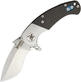 Krudo IOTA Framelock Carbon Fiber 9Cr18MoV Stainless Flipper Folding Knife 232