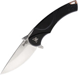 Krudo Kognito Framelock Black 3Cr13MoV Sculpted Folding 9Cr18MoV Knife 271   - On Sale