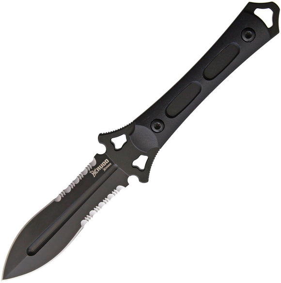 Krudo MANIKOMIO Black G10 9Cr18MoV Steel Fixed Blade Knife 910