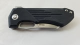 Krudo Krona Framelock Black G10 & Stainless Handle 9Cr18MoV Folding Knife KRN