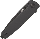 Sog Twitch III Linerlock Blackout Aluminum Folding 154CM Pocket Knife 11150143