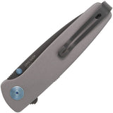 Sog Twitch III Linerlock Gunmetal Gray Aluminum Folding 154CM Knife 11150343