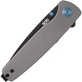 Sog Twitch III Linerlock Gunmetal Gray Aluminum Folding 154CM Knife 11150343