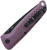 SOG Adventure LB Lockback Purple GFN Folding 5Cr15MoV Pocket Knife 13110443