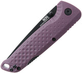 SOG Adventure LB Lockback Purple GFN Folding 5Cr15MoV Pocket Knife 13110443