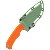 Sog Tellus FX Orange GRN 440 Stainless Fixed Blade Knife w/ Belt Sheath 17060343