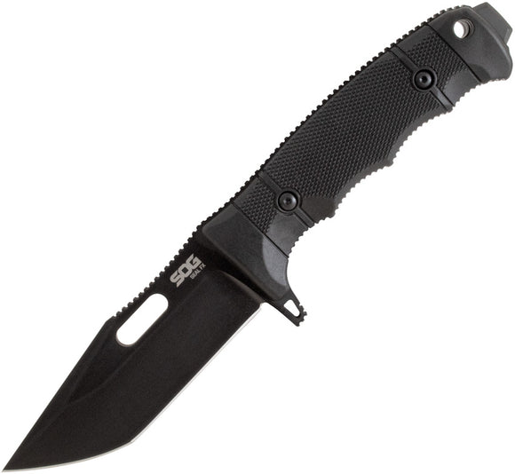SOG Seal FX Black GFN S35VN Stainless Tanto Fixed Blade Knife w/ Sheath 17210257