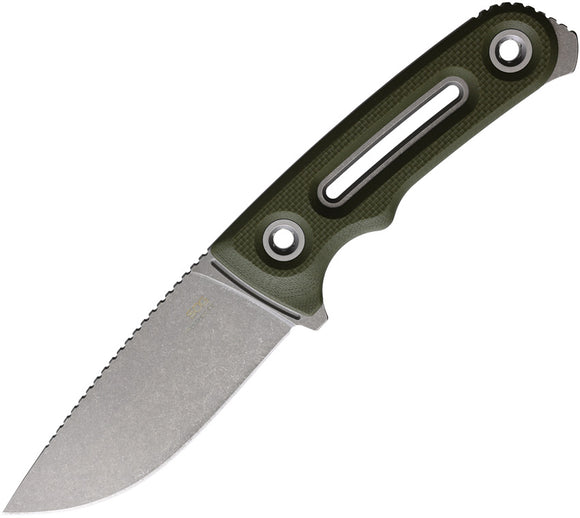 Sog Provider FX Green G10 154CM Fixed Blade Knife w/ Belt Sheath 17350157