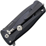 Lion Steel SR22 Framelock Black Aluminum Sleipner Folding Knife