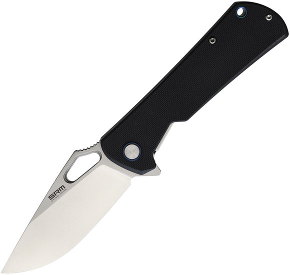 SRM Knives 1168 Black G10 Linerlock Folding D2 Knife 1168