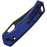 SRM Knives 9201 Pocket Knife Ambi Lock Blue FRN Folding Stainless Blade 9201PL