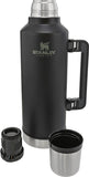 Stanley Legendary Black Dishwasher Safe Stainless Classic Bottle 2.5qt 7935002