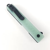 StatGear Pocket Samurai Knife Full-Size Jade G10 Folding D2 Steel Blade 119NAT