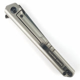 Stedemon TS06 Pocket Knife Framelock Gray Titanium Folding D2 Blade TS06BLS