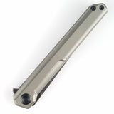 Stedemon TS06 Pocket Knife Framelock Gray Titanium Folding D2 Blade TS06BLS