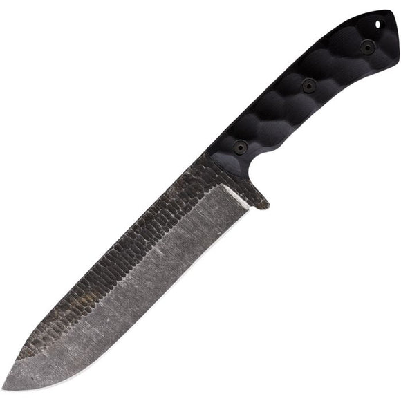 Stroup Knives BK1 Black G10 1095HC Fixed Blade Knife w/ Kydex Sheath PBK1BG10S
