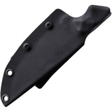 Stroup Knives GP1 Black G10 Handle 1095HC Black Steel Fixed Blade Knife GP1BG10S