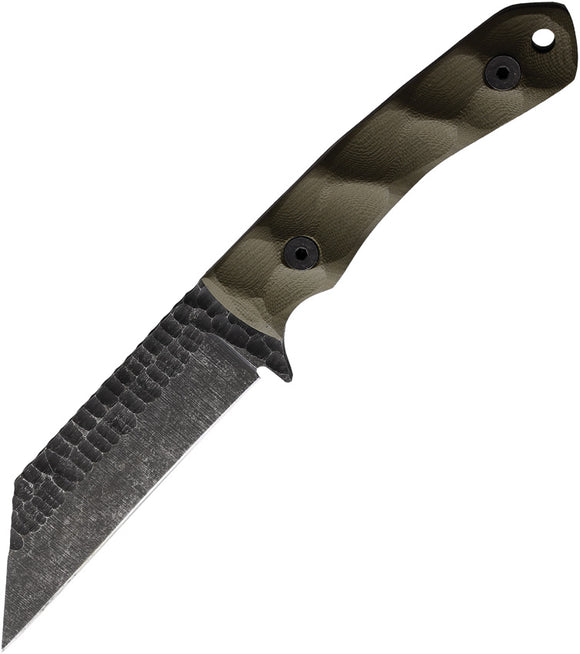 Stroup Knives GP3 OD Green G10 1095HC Fixed Blade Knife w/ Belt Sheath GP3ODG10S