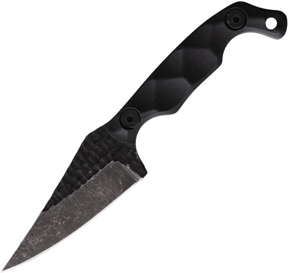 Stroup Knives Mini Mod 1 Black G10 1095 Fixed Blade Knife w/ Sheath MINI1BG10S