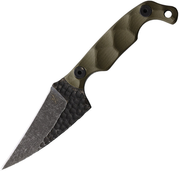 Stroup Knives Mini Mod 2 OD Green G10 1095HC Fixed Blade Knife MINI2ODG10S