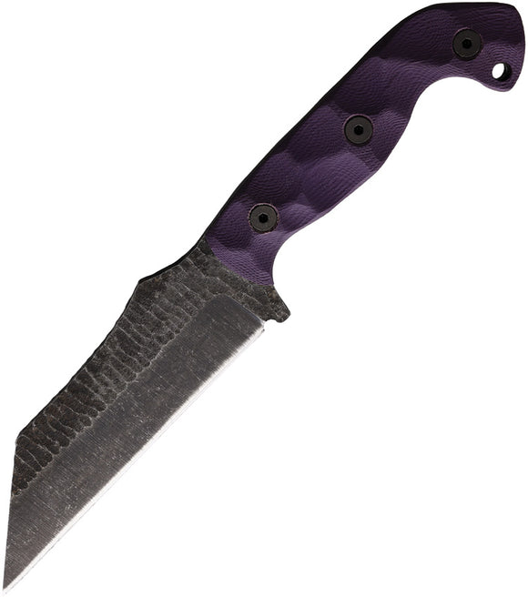 Stroup Knives TU3 Purple G10 1095HC Fixed Blade Knife w/ Kydex Sheath PTU3PG10S