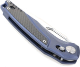 Defcon Recon Axis Lock Blue & Black Titanium Folding Pocket Knife 91321