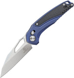 Defcon Recon Axis Lock Blue & Black Titanium Folding Pocket Knife 91321