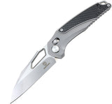 Defcon Recon Axis Lock Gray & Black Titanium Folding Pocket Knife 9132