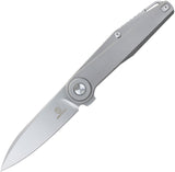 Defcon Fulcrum Leverage Lock Gray Titanium Folding Bohler M390 Knife T9617