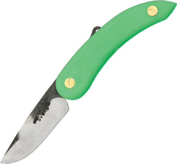 Svord Peasant Green Handle Swedish High Carbon Steel Folding Keychain Knife 141