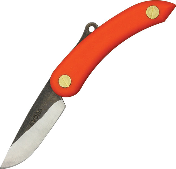 Svord Mini Peasant Orange Handle High Carbon Tool Steel Folding Knife 145