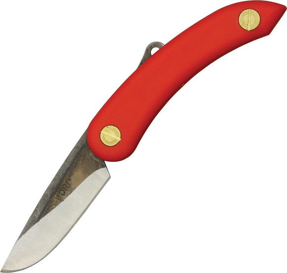 Svord Mini Peasant Red Handle High Carbon Tool Steel Folding Knife 149