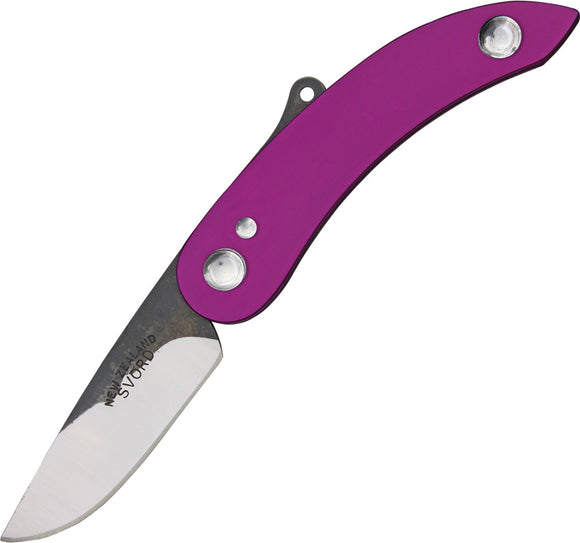 Svord Peasant Purple Aluminum Handle High Carbon Tool Steel Folding Knife 164