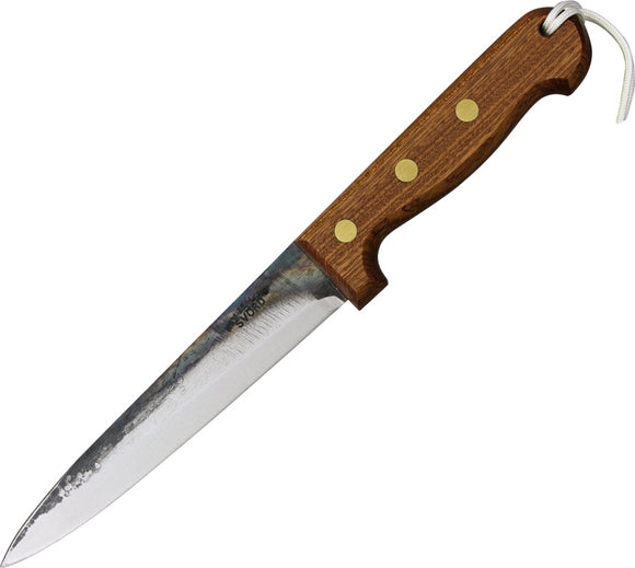 Svord Kiwi Pig Sticker General Brown Hardwood Handle Fixed Blade Knife PSGP