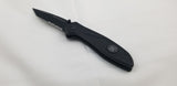 Smith & Wesson Linerlock A/O Black Aluminum Folding 8Cr13 Pocket Knife 1084305