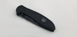 Smith & Wesson Linerlock A/O Black Aluminum Folding 8Cr13 Pocket Knife 1084305