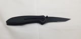 Smith & Wesson Linerlock A/O Black Aluminum Folding 8Cr13 Pocket Knife 1084305