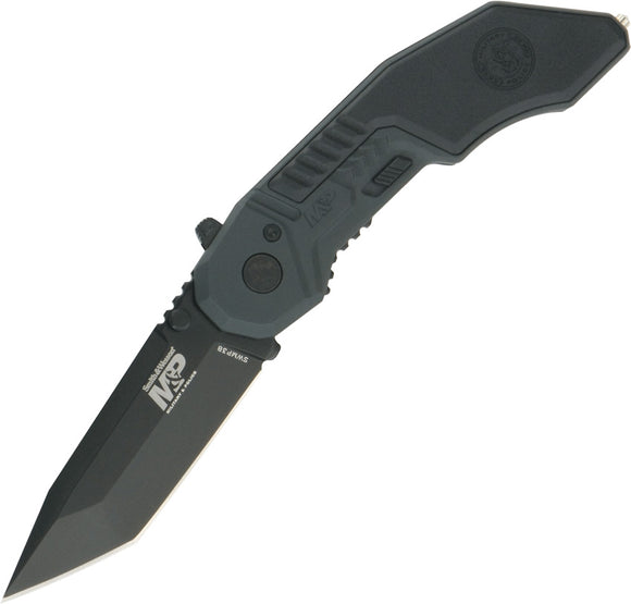 Smith & Wesson MAGIC A/O Black Aluminum Folding Tanto Pocket Knife MP3B