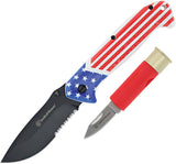 Smith & Wesson Americas Heroes Folding Knife 2 Pc Gift Set 1189841