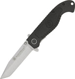Smith & Wesson Linerlock Black Folding Stainless Tanto Pocket Knife TAC