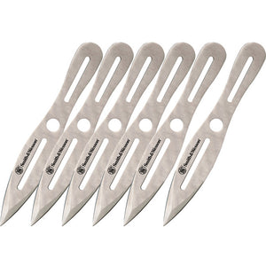 Smith & Wesson Six Piece 2Cr13 Stainless Throwing Fixed Blade Knife Set TK8CP