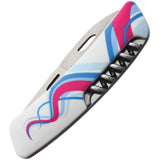 Swiza D03 Lausanne 2020 White/Blue/Red Folding Stainless Pocket Knife B030J001