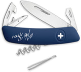 Swiza D03 Pangaea Mike Horn Knife Blue Design Folding Pocket Knife B030MH21