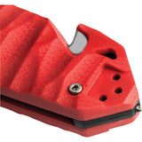 TB Outdoor C.A.C. Utility Axis Lock Red Folding Serrated Nitrox Pocket Knife 046