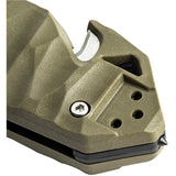 TB Outdoor C.A.C. S200 Axis Lock Green Sculpted PA6 Folding Nitrox Steel Pocket Knife 051