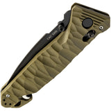 TB Outdoor C.A.C. S200 Axis Lock Green PA6 Folding Nitrox Pocket Knife 053