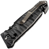 TB Outdoor C.A.C. S200 Axis Lock Black PA6 Folding Nitrox Pocket Knife 054