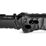 TB Outdoor C.A.C. S200 Axis Lock Black PA6 Folding Nitrox Pocket Knife 054