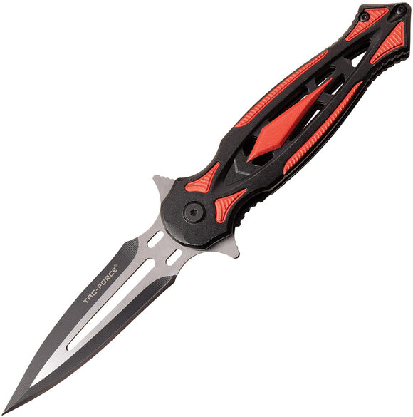 Tac Force Linerlock A/O Red Aluminum Folding 3Cr13 Pocket Knife 1023RD