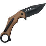 Tac Force Linerlock A/O Brown ABS Folding 3Cr13 Steel Pocket Knife 1044BR